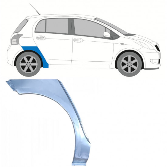 Galinė arka už Toyota Yaris 2006-2011 / Dešinė 8311