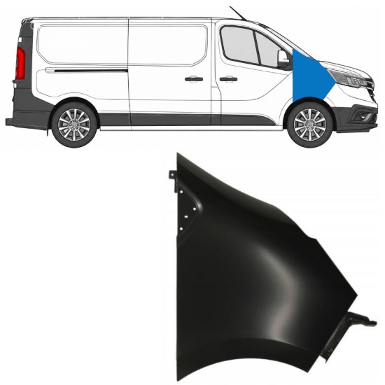 Priekinis sparnas už Renault Trafic 2014- 2021-2026 / Dešinė 17104