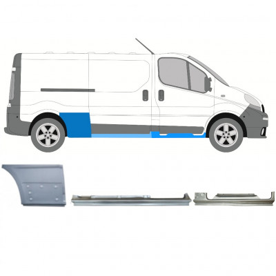 Remonto komplektas už Renault Trafic Opel Vivaro 2001-2014 / LWB / Dešinė /  11104