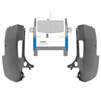 Galinio bamperio kampas už Opel Vivaro 2001-2014 / Kairė + Dešinė / Rinkinys 15306