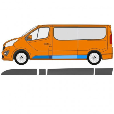 Sparno juosta už Renault Trafic 2014- / LWB / Kairė / Rinkinys 11255