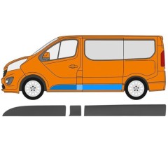Sparno juosta už Opel Vivaro 2014-2019 / Kairė / Rinkinys 13327