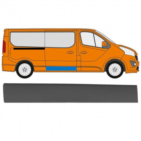 Stumdomų durų Sparno juosta už Renault Trafic 2014- / Dešinė 11250