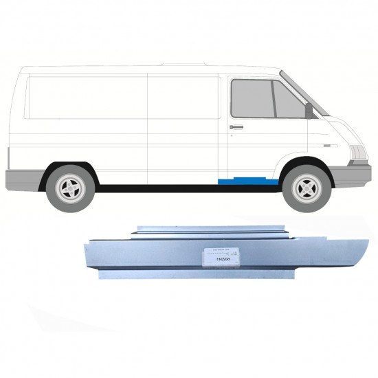 Slenkstis apatinė durų priekinių už Renault Trafic 1980-2001 / Dešinė 7728