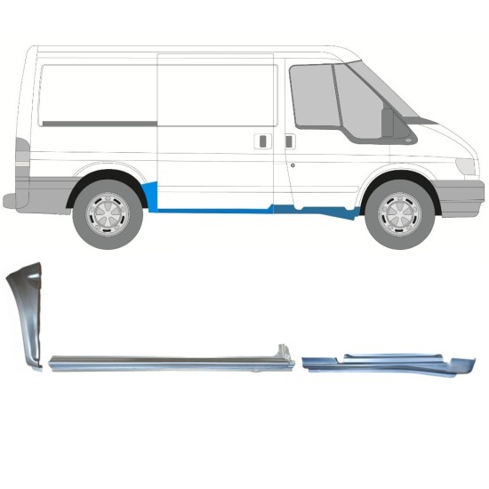 Remonto komplektas už Ford Transit 2000-2013 / Dešinė / 15019 Remonto komplektas už Ford Transit 2000-2013 / Dešinė / 15019