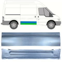 Stumdomų durų vidinė + išorinė dalis už Ford Transit 2000-2013 / Dešinė / Rinkinys 12665