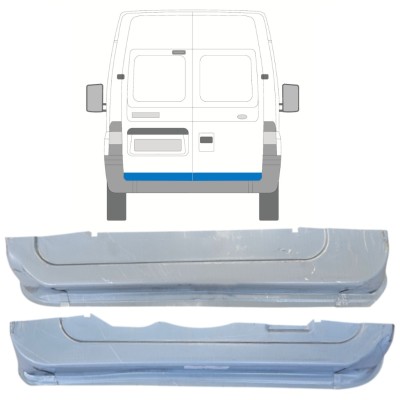Galinių durų dalis už Ford Transit 2000-2013 / Kairė + Dešinė / Rinkinys 14656
