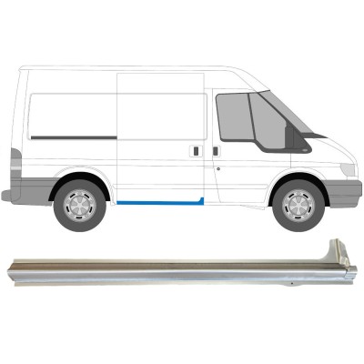 Slenkstis apatinė durų slankiojančių už Ford Transit 2000-2013 / Dešinė 15062