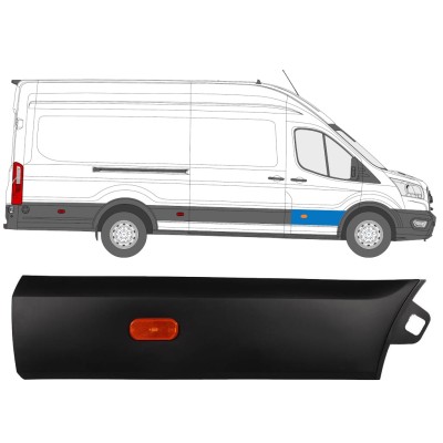 Priekinių durų Sparno juosta už Ford Transit 2014- / Dešinė / Rinkinys 14664