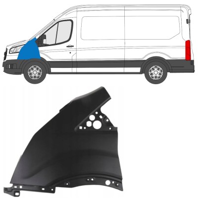 Priekinis sparnas už Ford Transit 2014- 2014-2019 / Kairė 17093