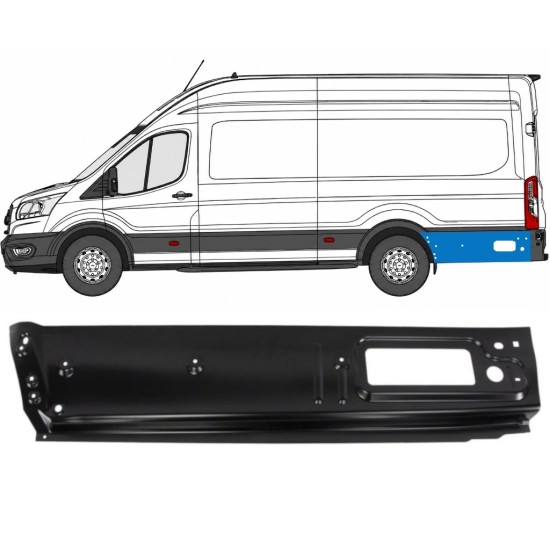 Galinės arkos galinė dalis už Ford Transit 2014- 2014-2026 / Kairė / Dešinė 17089