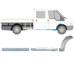 Slenkstis apatinė + sparnas priekinis už Ford Transit 2000-2013 / Dešinė / Rinkinys 9923