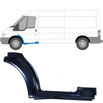 Slenkstis apatinė durų priekinių už Ford Transit 2000-2013 / Kairė 7153