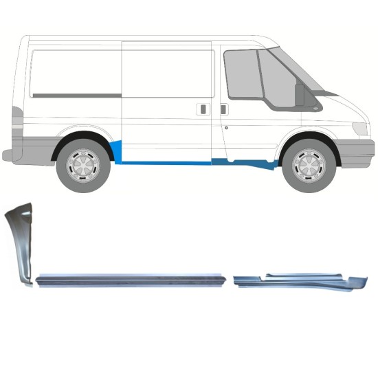 Remonto komplektas už Ford Transit 2000-2013 / Dešinė / 15019 Remonto komplektas už Ford Transit 2000-2013 / Dešinė / 15019