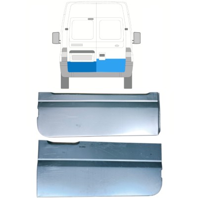 Galinių durų dalis už Ford Transit 2000-2013 / Kairė + Dešinė / Rinkinys 14534