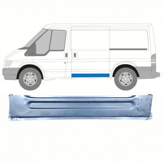 Stumdomų durų vidinė dalis už Ford Transit 2000-2013 / SWB / Kairė 9109