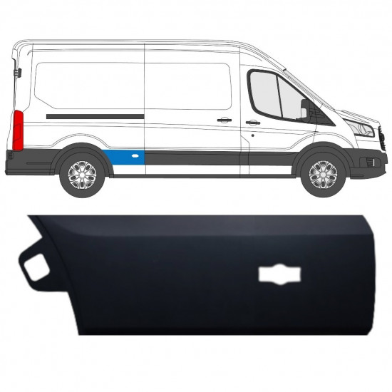Sparno juosta galinio sparno už Ford Transit 2014-  / LWB / Dešinė 11688