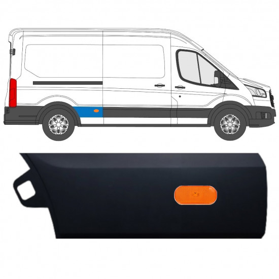 Sparno juosta galinio sparno už Ford Transit 2014-  / LWB / Dešinė 11690