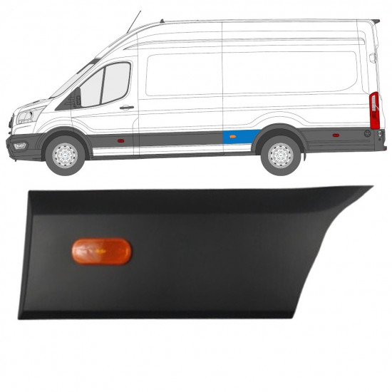 Sparno juosta galinio sparno už Ford Transit 2014-  / LWB / Kairė 11724
