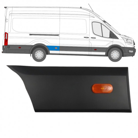 Sparno juosta galinio sparno už Ford Transit 2014-  / LWB / Dešinė 11723