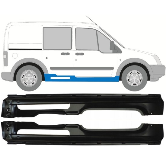 Visas slenkstis už Ford Transit Connect 2003-2013 / Kairė + Dešinė / Rinkinys 17150
