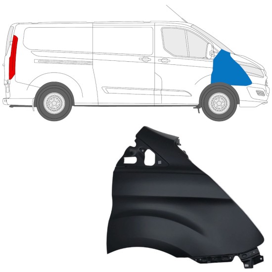Priekinis sparnas už Ford Transit Custom 2013-2017 / Dešinė 17095