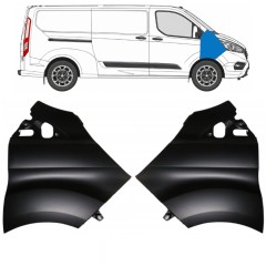 Priekinis sparnas už Ford Transit Custom 2017-2021 / Kairė + Dešinė / Rinkinys 17100