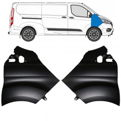 Priekinis sparnas už Ford Transit Custom 2017-2021 / Kairė + Dešinė / Rinkinys 17100