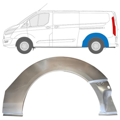 Slenkstis, apatinė už Ford Transit Custom 2013- / Kairė 14648