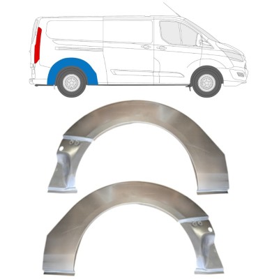 Slenkstis, apatinė už Ford Transit Custom 2013- / Kairė + Dešinė / Rinkinys 14649
