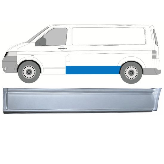 Išorinė šono dalis už Volkswagen Transporter T5 2003-2015 / Kairė 17223