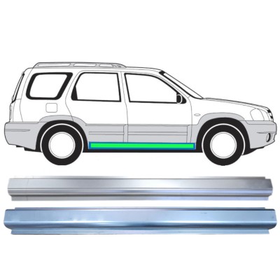 Slenkstis apatinė + vidinė slenksčio dalis už Mazda Tribute 2001-2008 / Kairė = Dešinė (simetriška) 15598