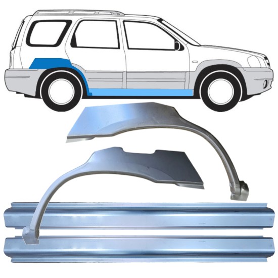 Remonto komplektas už Mazda Tribute 2001-2008 / Kairė + Dešinė / 15853