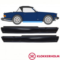 Slenkstis, apatinė už Triumph Tr6 1969-1976 / Kairė + Dešinė / Rinkinys 10762