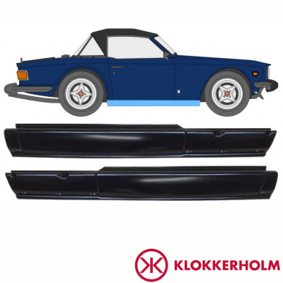 Slenkstis, apatinė už Triumph Tr6 1969-1976 / Kairė + Dešinė / Rinkinys 10762