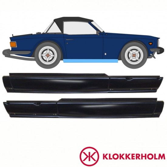 Slenkstis, apatinė už Triumph Tr6 1969-1976 / Kairė + Dešinė / Rinkinys 10762