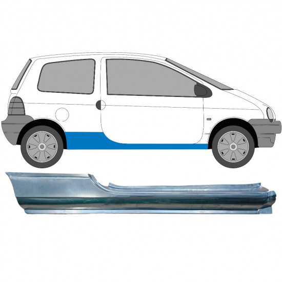 Slenkstis, apatinė už Renault Twingo 1993-2007 / Dešinė 6972