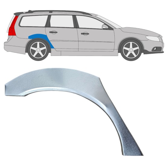 Galinė arka už Volvo V70 2007-2016 / Dešinė 17214