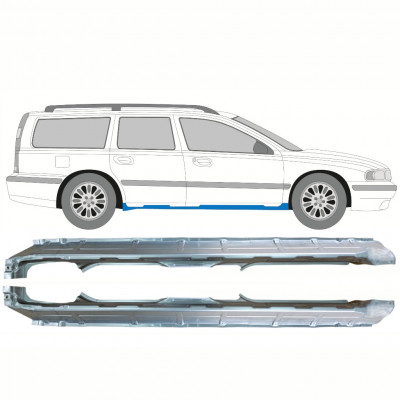 Slenkstis, apatinė už Volvo V70 2000-2007 / Kairė + Dešinė / Rinkinys 10344