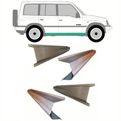 Slenkstis vidinė + išorinė dalis už Suzuki Vitara 1996-2003 / Kairė = Dešinė (simetriška) / Rinkinys 10311