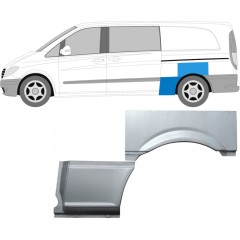 Galinė arka už Mercedes Vito W639 2003-2014 / Kairė / Rinkinys 9276