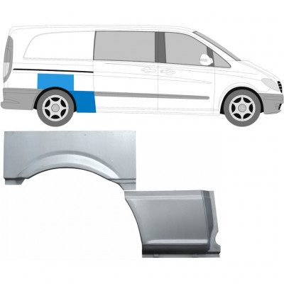 Galinė arka už Mercedes Vito 2003-2010 / Dešinė / Rinkinys 9275