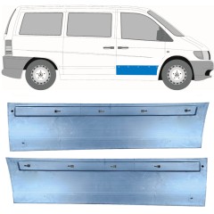 Priekinių durų skarda už Mercedes Vito I W638 1996-2003 / Kairė + Dešinė / Rinkinys 11499