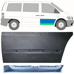 Priekinių durų vidinė + išorinė dalis už Mercedes Vito I W638 1996-2003 / Dešinė / Rinkinys 12014