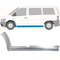 Visas slenkstis + priekinio sparno apatinė dalis už Mercedes Vito I W638 1996-2003 / Kairė / Rinkinys 11503