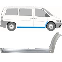 Visas slenkstis + priekinio sparno apatinė dalis už Mercedes Vito I W638 1996-2003 / Dešinė / Rinkinys 11502