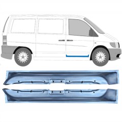 Priekinių durų vidinė dalis už Mercedes Vito I W638 1996-2003 / Kairė + Dešinė / Rinkinys 10433
