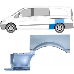 Galinė arka už Mercedes Vito W639 2003-2014 / Kairė / Rinkinys 11865