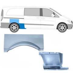 Galinė arka už Mercedes Vito W639 2003-2014 / Dešinė / Rinkinys 11864
