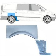 Galinė arka už Mercedes Vito W639 2003-2014 / Dešinė / Rinkinys 11866